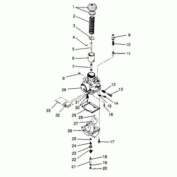 CARBURETOR XLT 0966756 (4933823382C009)