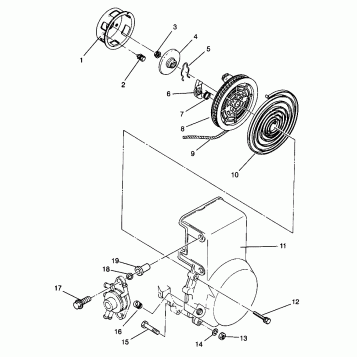 RECOIL STARTER XLT 0966756 (4933823382C013)