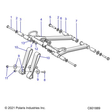 SUSPENSION, TORQUE ARM, FRONT - S22TDL6KSA (C601889)