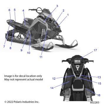 BODY, DECAL, GHOST GRAY SIDE PANEL W/BLACK ACCENT - S23TGW8RS/TGM8RS (602283)