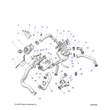 ENGINE, COOLING SYSTEM - S26TFN6RSP/RSL (C603069)