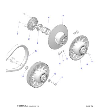 DRIVE TRAIN, CLUTCH, SECONDARY - S23TKP9FS (C602134)