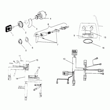 IGNITION and WIRE HARNESS CLASSIC 0963865 (4935383538A007)