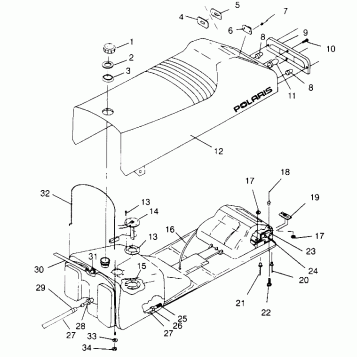 SEAT and GAS TANK CLASSIC 0952865 (4935383538A008)