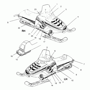 HOOD - DECALS CLASSIC 0963865 (4935383538A013)