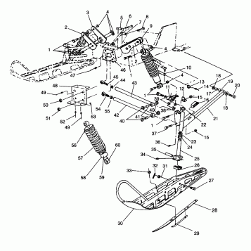 FRONT SUSPENSION and SKI CLASSIC 0963865 (4935383538B001)