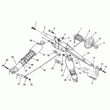 REAR TORQUE ARM CLASSIC 0963865 (4935383538B013)