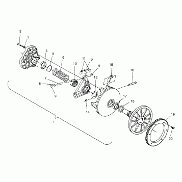 DRIVE CLUTCH CLASSIC 0963865 (4935383538B014)