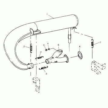 EXHAUST SYSTEM CLASSIC 0952865 (4935383538C003)