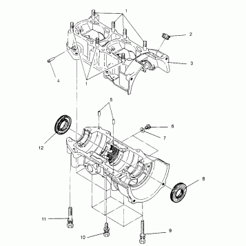 CRANKCASE CLASSIC 0963865 (4935383538C006)