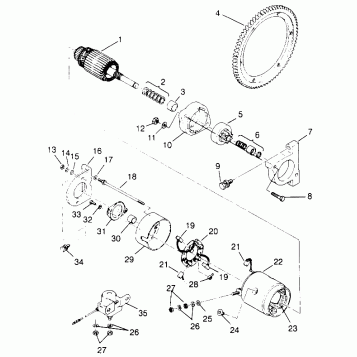 STARTING MOTOR CLASSIC 0963865 (4935383538D002)