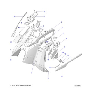 BODY, CONSOLE - S26TDZ8MS (C602852)