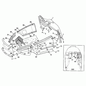 NOSEPAN 500 EFI 0963774 and EUROPEAN 500 EFI E963774 (4936183618A009)