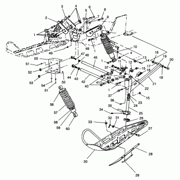 FRONT SUSPENSION and SKI 500 EFI 0963774 and EUROPEAN 500 EFI E963774 (4936183618B001)