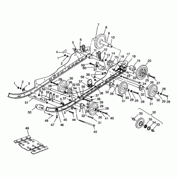 SUSPENSION 500 EFI 0963774 and EUROPEAN 500 EFI E963774 (4936183618B010)