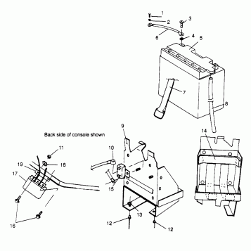 BATTERY BOX 500 EFI 0963774 and EUROPEAN 500 EFI E963774 (4936183618C005)