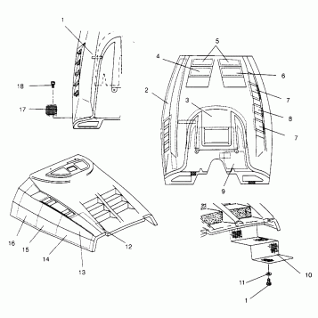 HOOD - FOAM/FOIL ULTRA SP 0960678 and EUROPEAN ULTRA SP E960678 (4937083708A014)