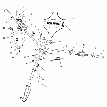 STEERING - HANDLEBAR ULTRA SP 0960678 and EUROPEAN ULTRA SP E960678 (4937083708B003)