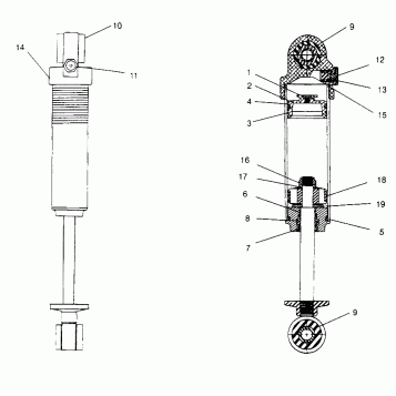 FOX SHOCK - GAS, MIDDLE ULTRA SP 0960678 and EUROPEAN ULTRA SP E960678 (4937083708C006)