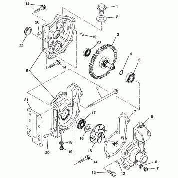 WATER PUMP ULTRA SP 0960678 and EUROPEAN ULTRA SP E960678 (4937083708C011)