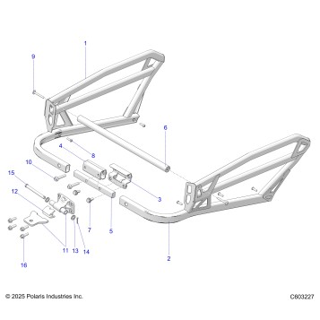 CHASSIS, REAR RACK AND HITCH - S26TLF9FSL (C603227)
