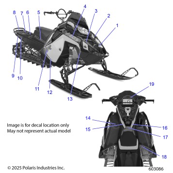 BODY, DECAL, BLACK SIDE PANEL W/BLU DUSK ACCENT - S26TFG9BS (603085)