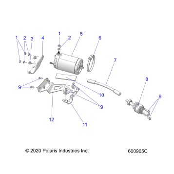 ENGINE, STARTER MOTOR - S20EKL8RS ELECT. START OPTON (600965C)