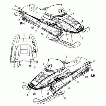 DECALS SUPER SPORT 0970761 (4937643764A011)