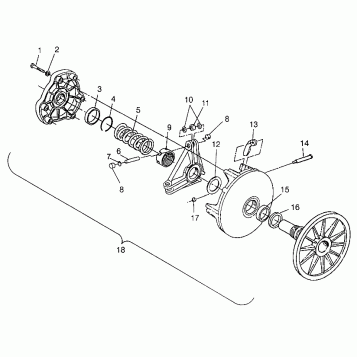 DRIVE CLUTCH SUPER SPORT 0970761 (4937643764B013)