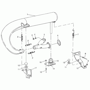 EXHAUST SYSTEM SUPER SPORT 0970761 (4937643764C002)