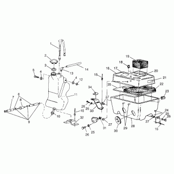 OIL TANK / AIR BOX SUPER SPORT 0970761 (4937643764C003)