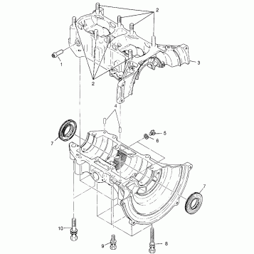 CRANKCASE  SUPER SPORT 0970761 (4937643764C005)