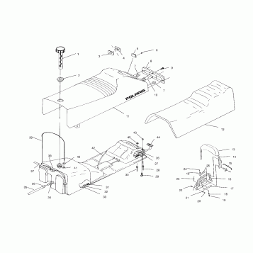 SEAT and GAS TANK - E970243 (4937673767a007)