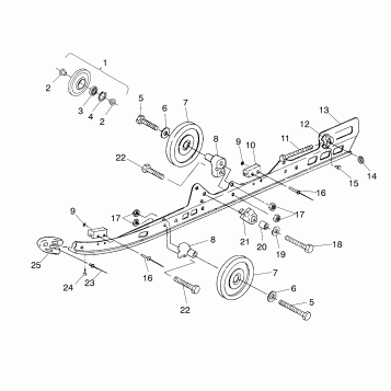 RAIL MOUNTING SUSPENSION (Sport) - 0970443 (4937673767b011)