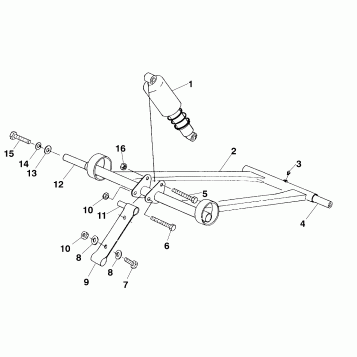FRONT TORQUE ARM (Sport) - 0970443 (4937673767b013)