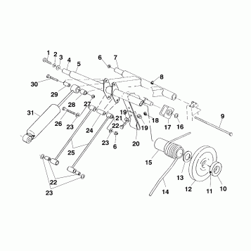 REAR TORQUE ARM (Touring) - E970243 (4937673767c002)