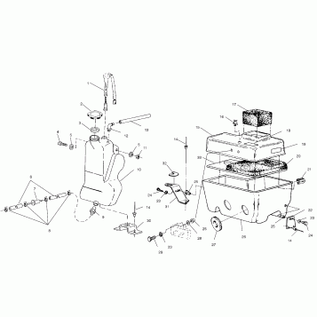 OIL TANK / AIR BOX - E970243 (4937673767c007)