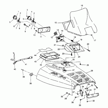 HOOD XLT 0970756, XLT SKS 0970556,  and XLT RMK 0970956 (4937693769A010)