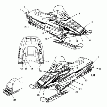 DECALS XLT 0970756, XLT SKS 0970556, and XLT RMK 0970956 (4937693769A012)