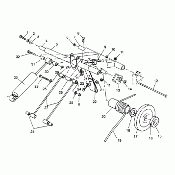 REAR TORQUE ARM (XLT/RMK) XLT 0970756 and XLT RMK 0970956 (4937693769C003)