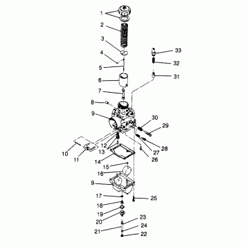 CARBURETOR (RMK) XLT RMK 0970956 (4937693769D003)
