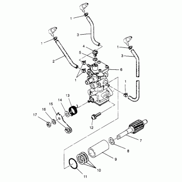 OIL PUMP XLT 0970756, XLT SKS 0970556,  and XLT RMK 0970956 (4937693769D005)