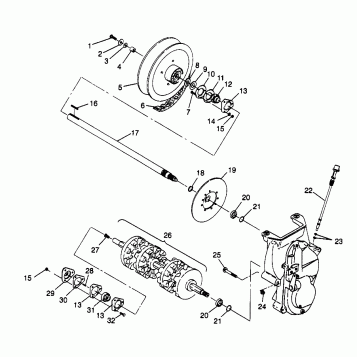 DRIVE TRAIN XLT TOURING 0973357 and EUROPEAN XLT TOURING E973357 (4937723772B010)