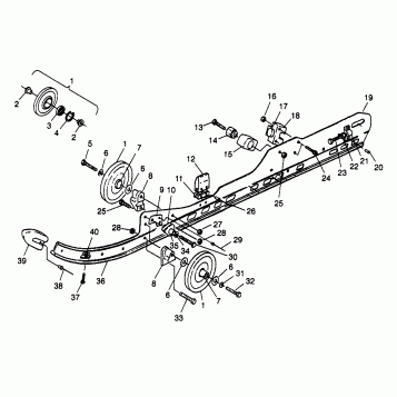 RAIL MOUNTING XLT TOURING 0973357 and EUROPEAN XLT TOURING E973357 (4937723772B012)