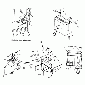 BATTERY BOX XLT TOURING 0973357 and EUROPEAN XLT TOURING E973357 (4937723772C003)