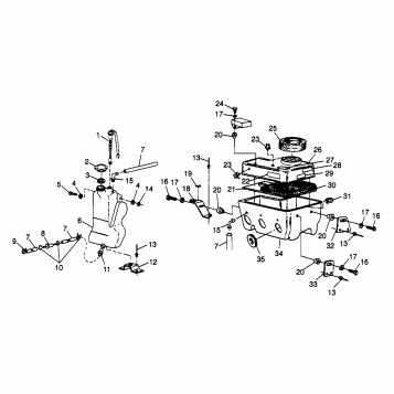 OIL TANK/AIR BOX XLT TOURING 0973357 and EUROPEAN XLT TOURING E973357 (4937723772C006)