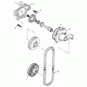 WATER PUMP XLT TOURING 0973357 and EUROPEAN XLT TOURING E973357 (4937723772C010)