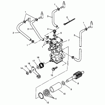 OIL PUMP XLT TOURING 0973357 and EUROPEAN XLT TOURING E973357 (4937723772C013)