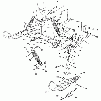 FRONT SUSPENSION and SKI XLT SP 0976676 (4937753775B002)