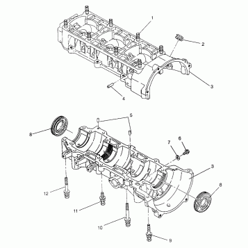 CRANKCASE - 0976676 (4937753775C009)